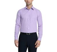 Van Heusen - Camisa de vestir para hombre, ajuste regular - Morado - 39.37 cm cm cuello/81.28/83.82 cm manga (M)