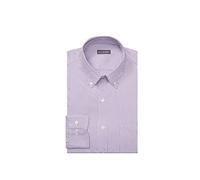 Van Heusen Dress Shirt Regular Fit Pinpoint Stripe Camisa de Vestir, Orquídea Salvaje, 18 Neck / 36-37 Sleeve para Hombre