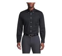 Van Heusen Camisa de Vestir para Hombre, Negro, L
