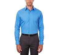 Van Heusen Men's Size Big Dress Shirt Tall Fit Poplin, Pacifico, 20" Neck 37"-38" Sleeve