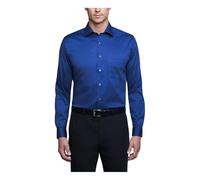 Van Heusen Dress Shirt Regular Fit Flex Collar Stretch Solid Camisa Esmoquin, Azul Cobalto, 42 cm Hals 91 cm-94 cm Ärmel Hombres