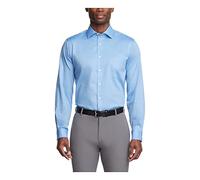 Van Heusen Dress Shirt Regular Fit Flex Collar Stretch Solid Camisa Esmoquin, Blue Frost, 38 cm Hals 81 cm-84 cm Ärmel Hombres