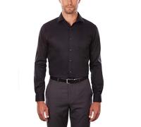 Van Heusen Dress Shirt Regular Fit Flex Collar Stretch Solid Camisa Esmoquin, Negro, 43 cm Cuello 91/94 cm Manga (XL) Hombres