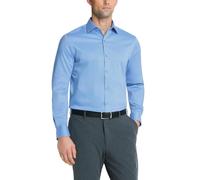 Van Heusen Dress Shirt Slim Fit Ultra Wrinkle Free Flex Collar Stretch Camisa de Vestir, Azul (Blue Frost), 36 cm-37 cm Cuello 81 cm-84 cm Manga para Hombre
