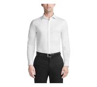 Van Heusen Dress Shirt Slim Fit Ultra Wrinkle Free Flex Collar Stretch Camisa de Vestir, Blanco, 41 cm-42 cm Cuello 86 cm-89 cm Manga para Hombre