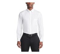 Van Heusen Dress Shirts Regular Fit Silky Poplin Solid Camisa de Vestir Hombre (Pack de 1)