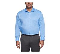 Van Heusen Fit Dress Shirt Flex Collar Stretch Solid (Big and Tall) Camisa de Vestir, Azul (Blue Frost), 46 cm Cuello 94 cm-97 cm Manga para Hombre