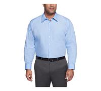 Van Heusen Fit Dress Shirt Poplin Solid (Big and Tall) Camisa de Vestir, Cameo Blue, 47 cm Cuello 86 cm-89 cm Manga para Hombre