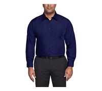 Van Heusen Fit Dress Shirt Poplin Solid (Big and Tall) Camisa de Vestir, Persian Blue, 51 cm Cuello 86 cm-89 cm Manga para Hombre