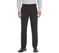 Van Heusen Flex Flat Front Straight Fit Pant Pantalones Informales, Negro, 34W/32L para Hombre