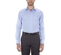 Van Heusen Men's Flex Collar Regular Fit Spread Collar Dress Shirt, Blue, 16.5" Neck 34"-35" Sleeve