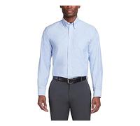 Van Heusen Men's Long-Sleeve Oxford Dress Shirt, Blue, 15.5" Neck 38"-39" Sleeve