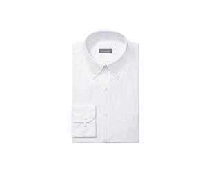 Van Heusen Men's Pinpoint Regular Fit Solid Button Down Collar Dress Shirt