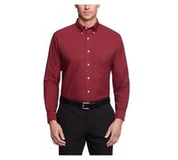 Van Heusen Men's Regular Fit Oxford Button Down Collar Dress Shirt, Cayenne, XXX-Large