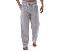 Van Heusen Poly-Rayon Yarn-Dye Woven Sleep Pajama Pant Pantalones de Pijama, Gris, M para Hombre