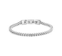 Van Heusen Pulsera de cadena Franco de acero inoxidable para hombre, 24 cm, Acero inoxidable, No es una piedra preciosa
