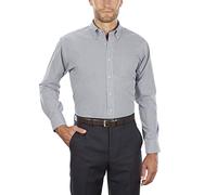 Van Heusen V0225 VH 13V0225 Men LS GNGHAM Check Black S
