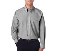 Van Heusen V0225 VH 13V0225 Men LS GNGHAM Check Black XL