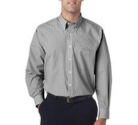 Van Heusen V0225 VH 13V0225 Men LS GNGHAM Check Black XL