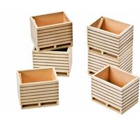 Van Manen 610611 Wooden Potato Boxes (Importación USA)