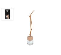 Van Manen Difusor para coche, colgante de cristal, madera, 3,5 x 3,5 x 5 cm, difusor de aroma