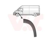 VAN WEZEL 1651403 Listón embellecedor / protector, puerta