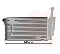VAN WEZEL Radiador de refrigeración del motor 17002335