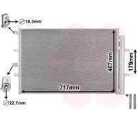 VAN WEZEL 18015703 Condensador, aire acondicionado