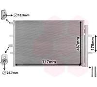 VAN WEZEL 18015703 Condensador aire acondicionado