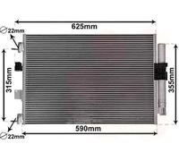 VAN WEZEL 18015709 Condensador, aire acondicionado