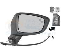 VAN WEZEL 2766828 Espejo retrovisor espejo completo convexo para ajuste elect. espejo abatible eléctricamente calefactable derecha Compatible con MAZDA 6 Familiar GJ, GL 6 Berlina GJ, GL