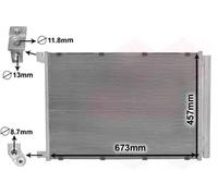 Condensador Aire Acondicionado Con Secadora para Furgoneta