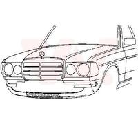 VAN WEZEL 3010168 Revestimiento frontal delante debajo Compatible con MERCEDES-BENZ W123 Sedán W123 W123 Coupé C123 W123 Familiar S123