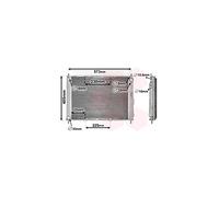 VAN WEZEL 4300M405 Módulo de refrigeración