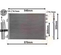 VAN WEZEL 43015275 Condensador, aire acondicionado