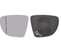 Cristal del espejo lateral izquierda asférico 4373837 VAN WEZEL para RENAULT ZOE