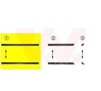 VAN WEZEL ListÃ³n embellecedor/protector, puerta para VOLKSWAGEN: Golf, Vento (Ref: 5880423)