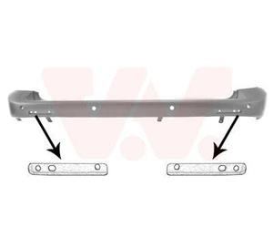VAN WEZEL 5897545 Parachoques trasero con soporte sin soporte parachoques
