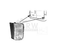 VAN WEZEL Antiniebla Izquierda Parachoques para Renault Trafic II Caja