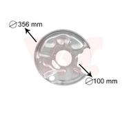 VAN WEZEL Chapa protectora contra salpicaduras, disco de freno para MERCEDES-BENZ: Classe E, Classe CLK, 129 Series, Classe SLK (Ref: 3029374)