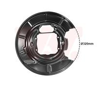 Van wezel Antisalpicaduras Disco Placa de Anclaje Trasero Izquierdo para BMW 5er