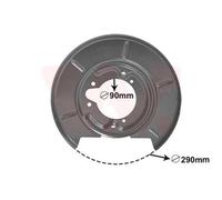 VAN WEZEL 0620373 Chapa protectora contra salpicaduras, disco de freno