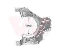 Van wezel Antisalpicaduras Placa de Anclaje Frontal Derecho para Fiat Caja 250_