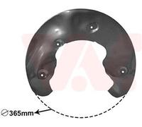 VAN WEZEL Chapa protectora contra salpicaduras, disco de freno para AUDI: A5, Q5, A4, SQ5, A6, A7 (Ref: 0327372)