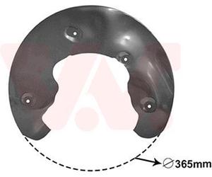 VAN WEZEL Chapa protectora contra salpicaduras, disco de freno para AUDI: A5, Q5, A4, SQ5, A6, A7 (Ref: 0327371)