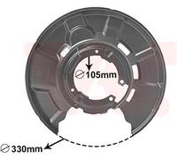 VAN WEZEL Chapa protectora contra salpicaduras, disco de freno para BMW: Série 3, Série 1, Série 2 (Ref: 0627374)