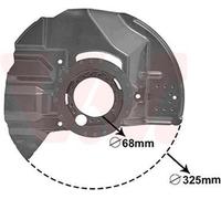 VAN WEZEL Chapa protectora contra salpicaduras, disco de freno para BMW: Série 3, Z4 (Ref: 0646371)