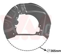 VAN WEZEL Chapa protectora contra salpicaduras, disco de freno para BMW: Série 5 (Ref: 0655371)