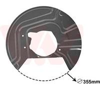 VAN WEZEL 0680371 Chapa protectora contra salpicaduras, disco de freno