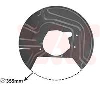 VAN WEZEL Chapa protectora contra salpicaduras, disco de freno para BMW: X3 (Ref: 0680372)